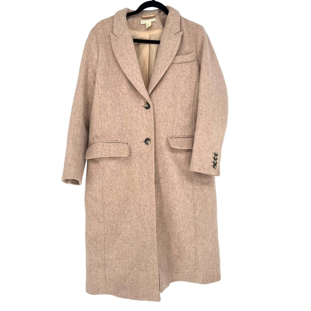 H&M Light Pink Wool-Blend Coat